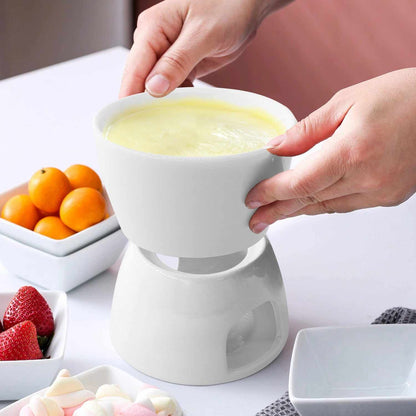 Service à fondue en céramique